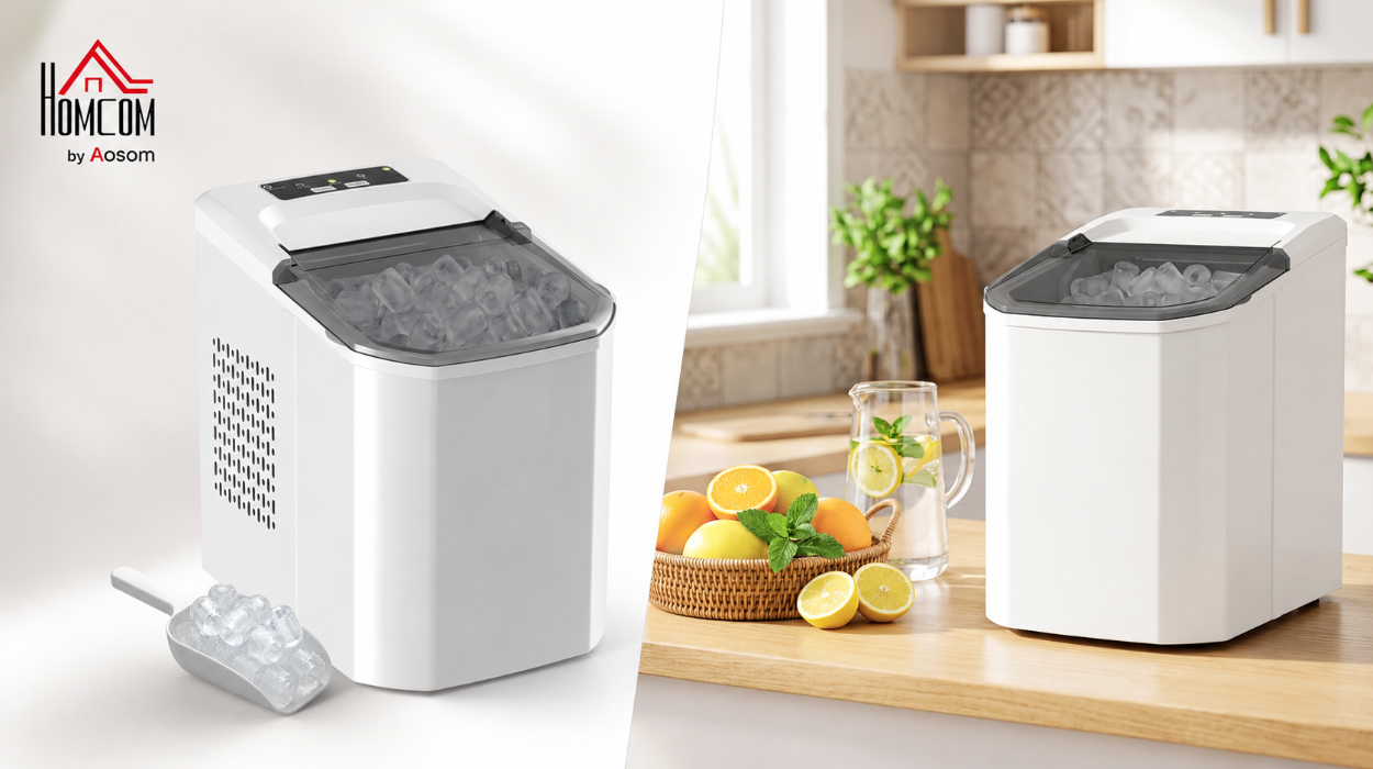 La reina del verano es esta máquina de hielo Homcom autolimpiable que fabrica 9 cubitos en 7 min por sólo 60,89€ con envío gratis (-30%)
