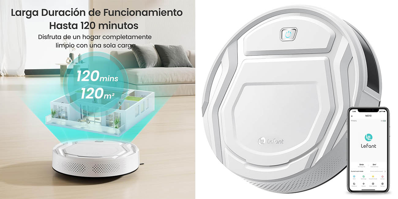 Chollo Robot aspirador Lefant M210 por solo 89,96€ con envío gratis (-70%)