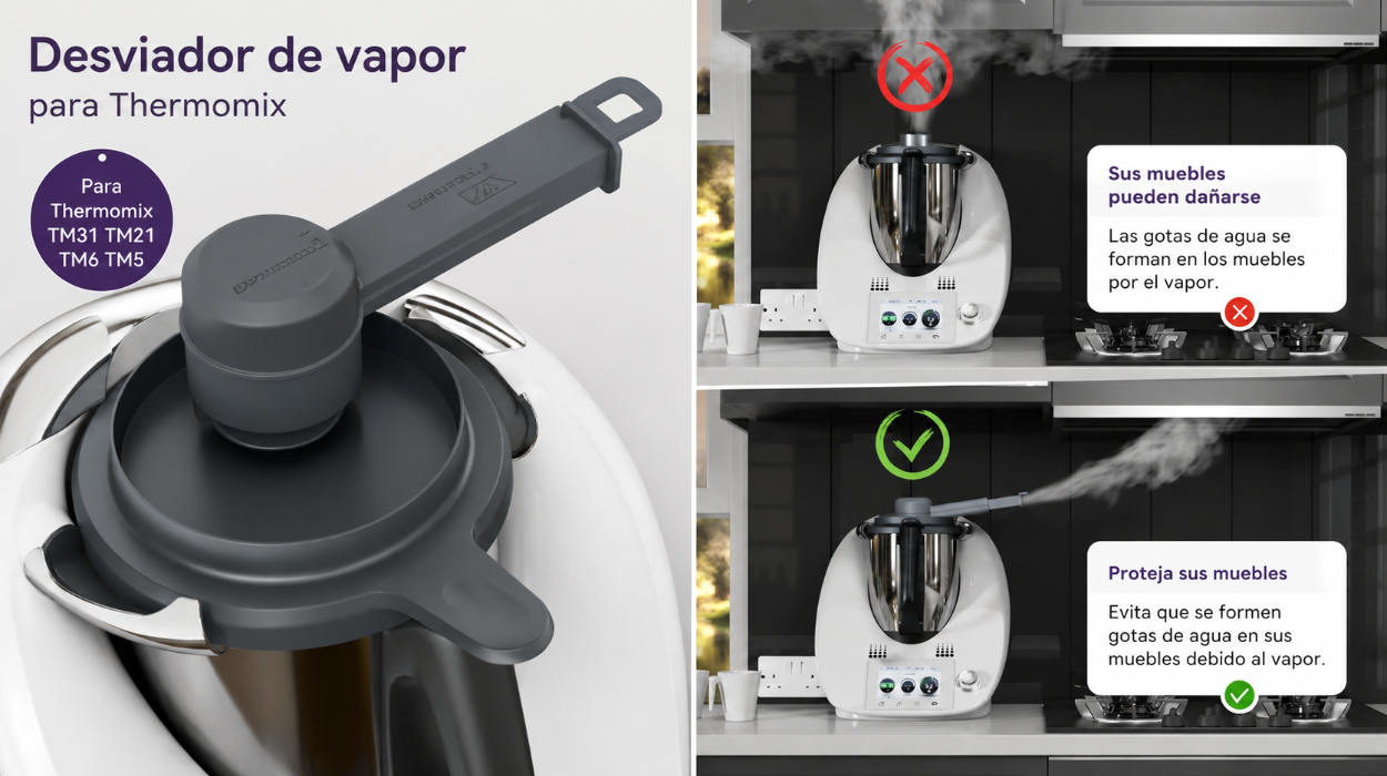 Desviador de vapor para Thermomix, protege tus armarios de la humedad por sólo 11,67€ con cupón (-35%)