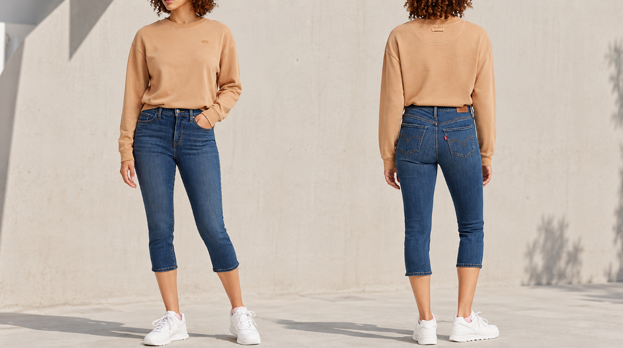 Realza tu figura con los Levi’s 311 Shaping Skinny Capri para mujer por sólo 55,30€ con envío gratis (-31%)