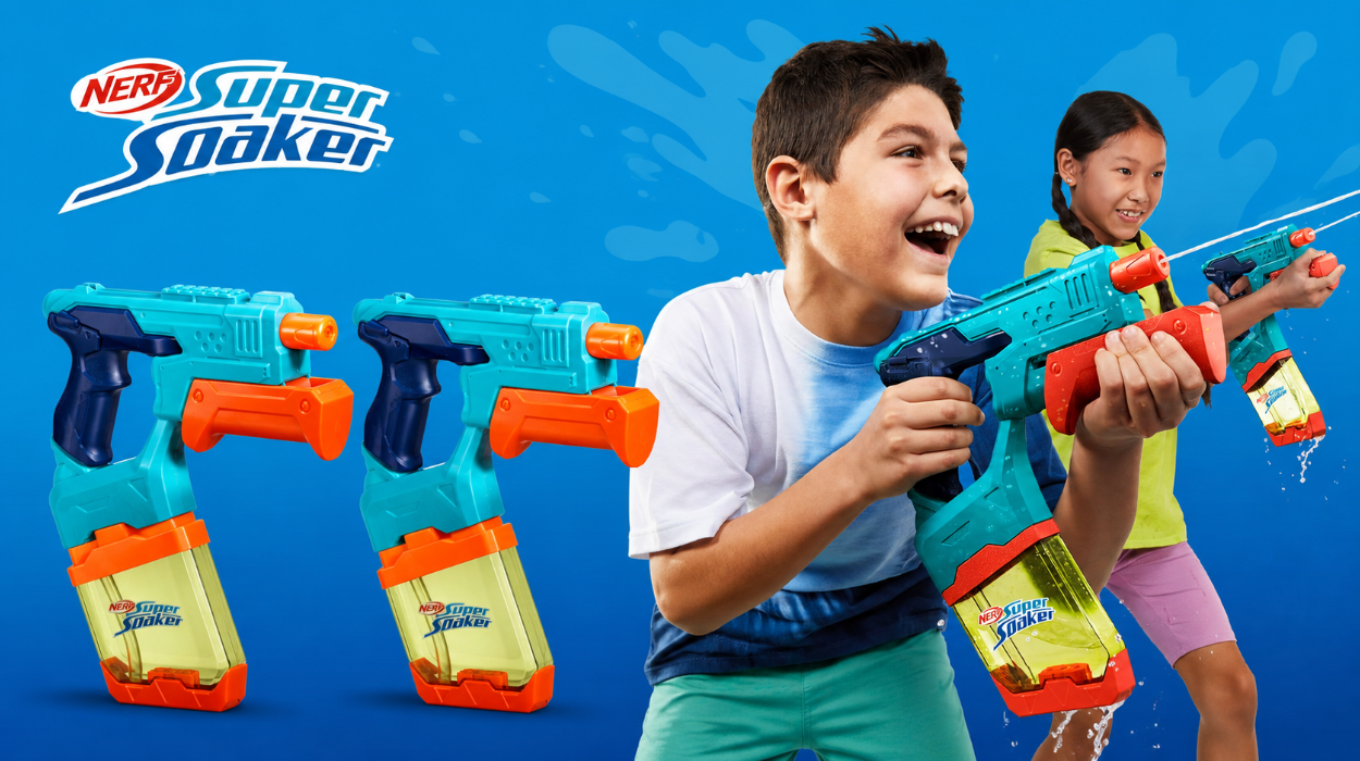 Pack x2 lanzadores de agua Hasbro Nerf Super Soaker Dunk-Fill para diversión doble por sólo 10,25€ (-49%)