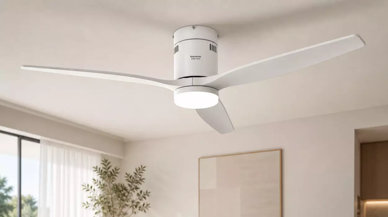 AliExpress rebaja a PRECIO TOP el mejor ventilador de techo LED Taurus si aprovechas este cupón (-52%)