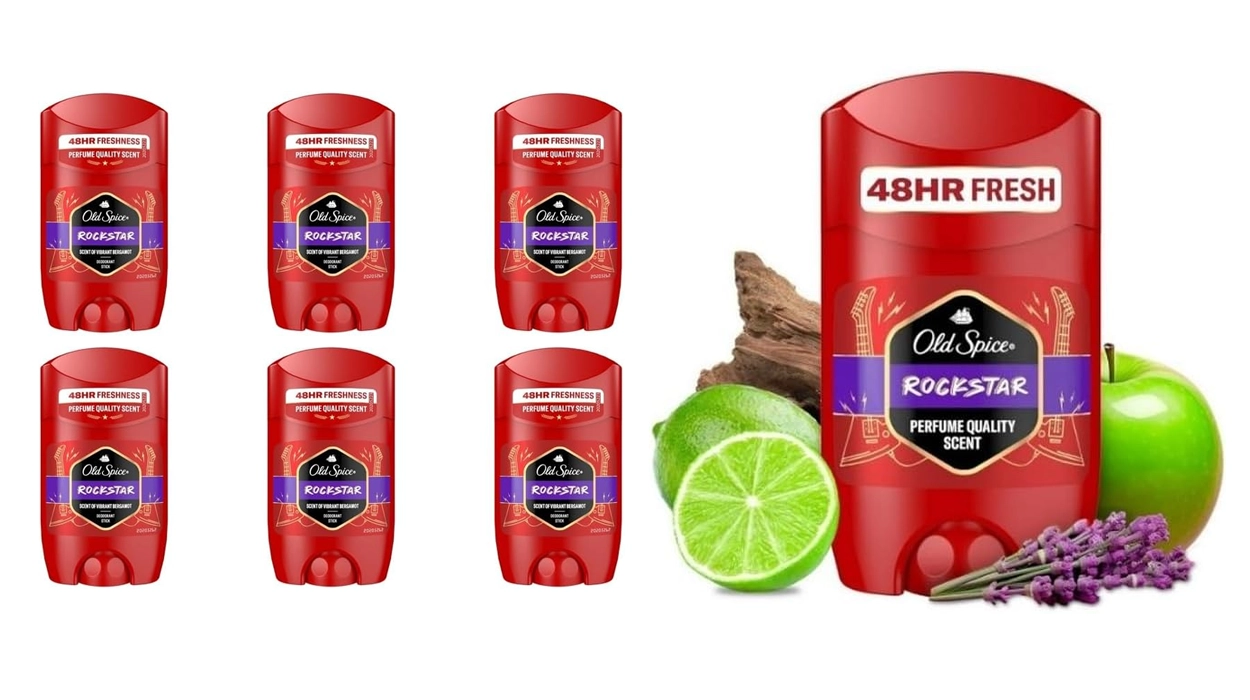 Chollo Pack x6 Desodorante Old Spice Rockstar en barra para hombre por sólo 13,99€ (-33%) ¡2,33€ cada uno!