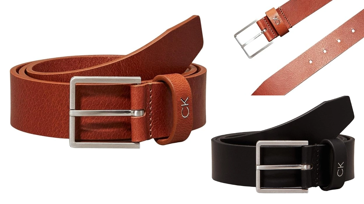 Chollo Cinturón de piel Calvin Klein Formal Belt de calidad y resistente por sólo 24€ en 3 colores (52% de descuento)