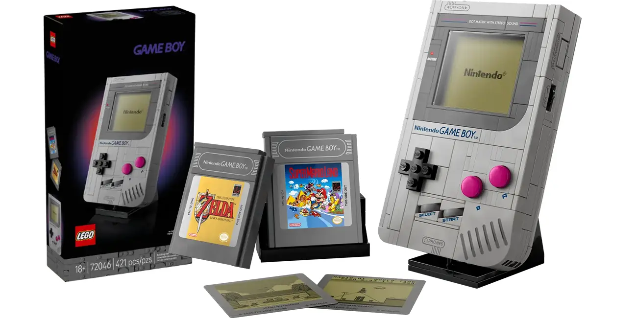 Chollo Set LEGO Game Boy con cartuchos de Zelda y Super Mario Land por sólo 44,99€ con envío gratis (-25%)