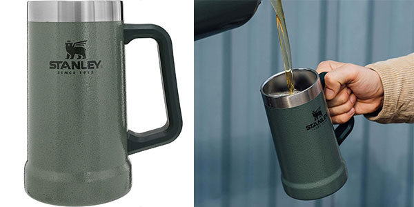 Chollo Jarra térmica de cerveza Stanley de 700 ml por sólo 21€ (-36%)