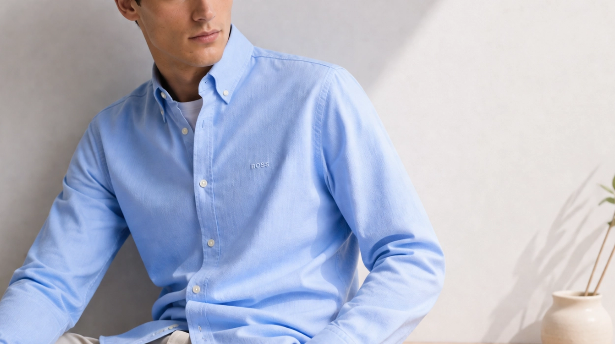 Chollo Camisa Hugo Boss Rickert en algodón Oxford para hombre por sólo 52,60€ con envío gratis (42% de descuento)