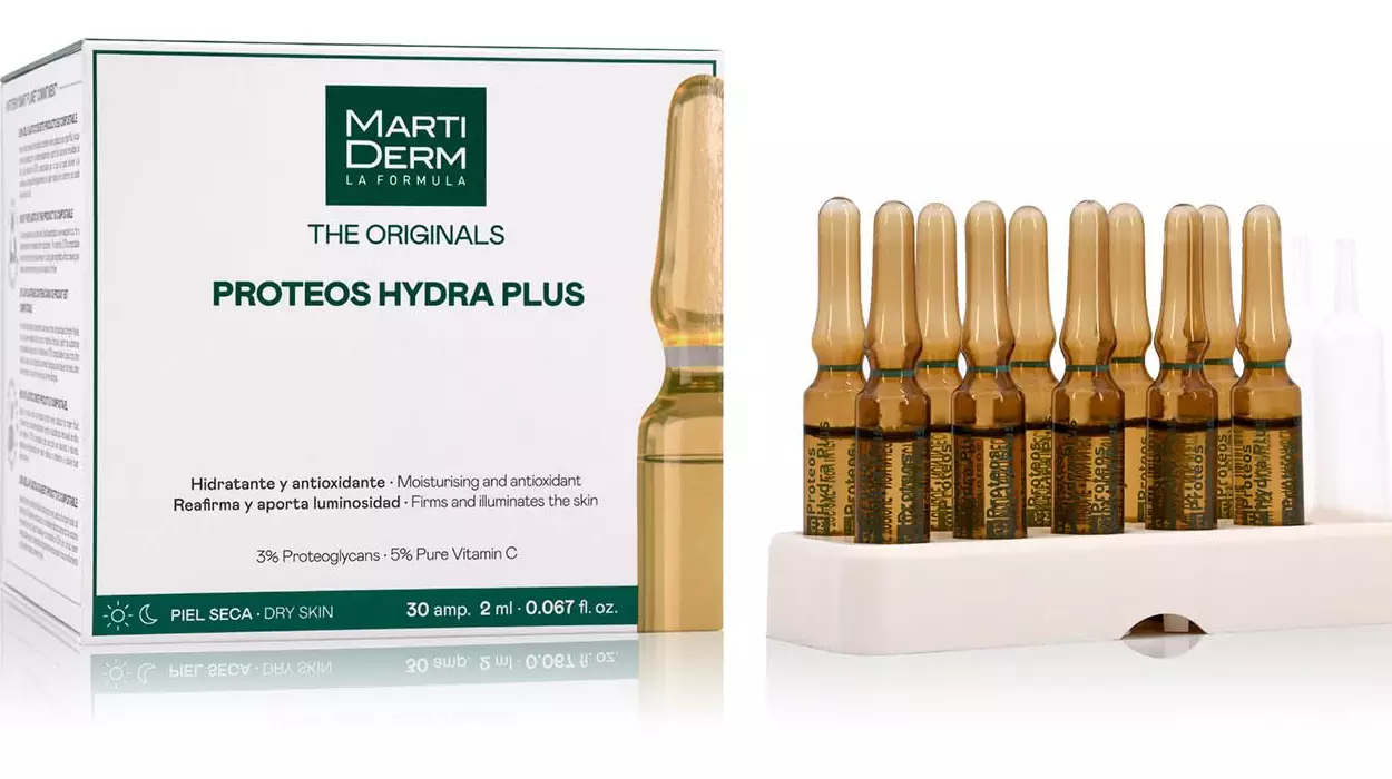 Descubre MartiDerm Proteos Hydra Plus: ampollas que hidratan y revitalizan tu piel al instante por sólo 30,42€ con cupón (-34%)