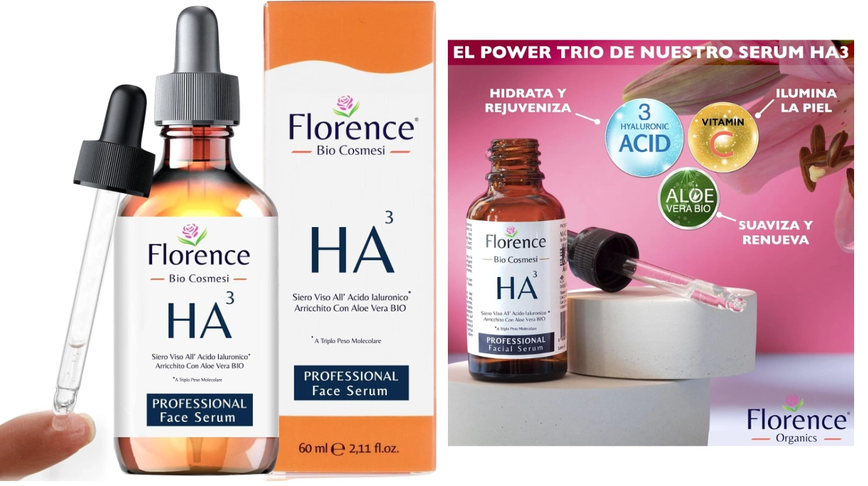 Piel seca o apagada: este Bio Sérum Facial Florence con triple ácido hialurónico hidrata en profundidad y mejora el aspecto por sólo 11,38€ (24% de descuento)