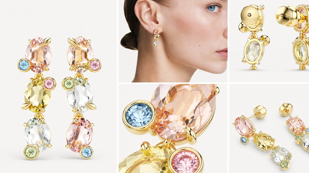 Realza tu estilo con los pendientes Swarovski Gema: audaces, versátiles y siempre elegantes por menos de 75€ (47% de descuento)