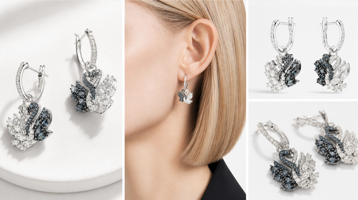Chollo Pendientes Swarovski Swan Colección por sólo 102,24€ con envío gratis (36% de descuento)