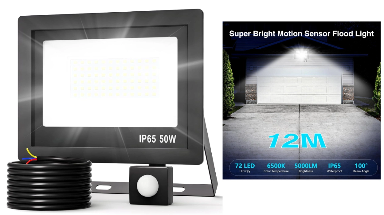 Protege tu hogar con el foco LED Realky: 3000LM, sensor de movimiento y resistente al agua IP65 por sólo 15,11€ (37% de descuento)