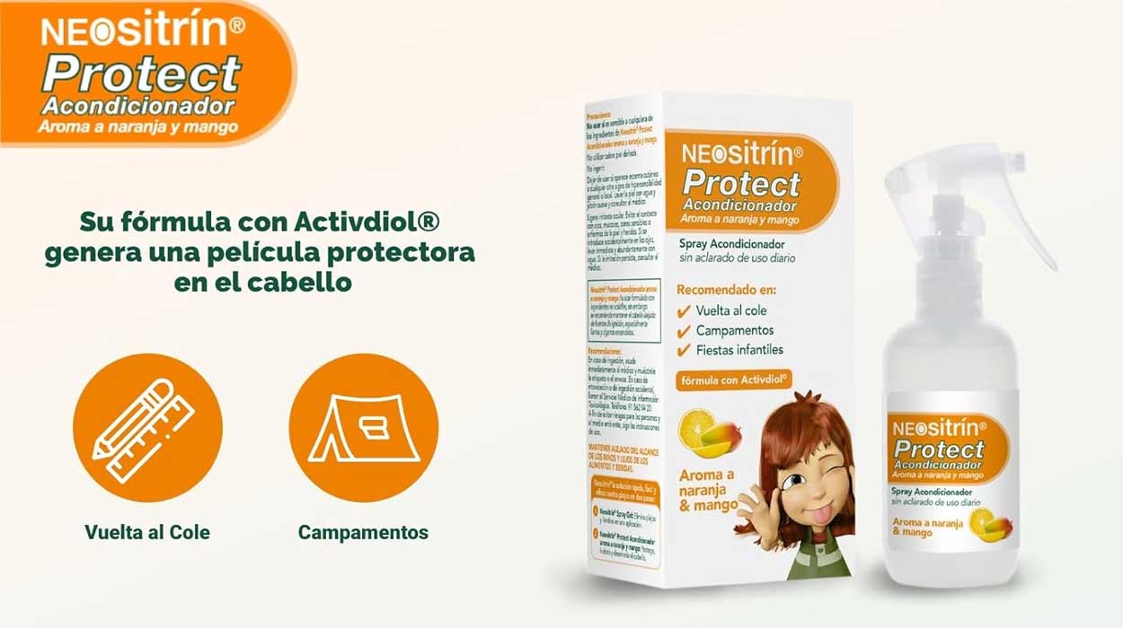 Chollo Spray acondicionador Neositrín Protect antipiojos de 200 ml por sólo 11,45€ (-30%)