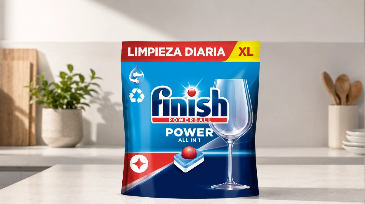 Finish Powerball con 62 pastillas para lavavajillas diario a un precio ESCANDALOSO (-47%)