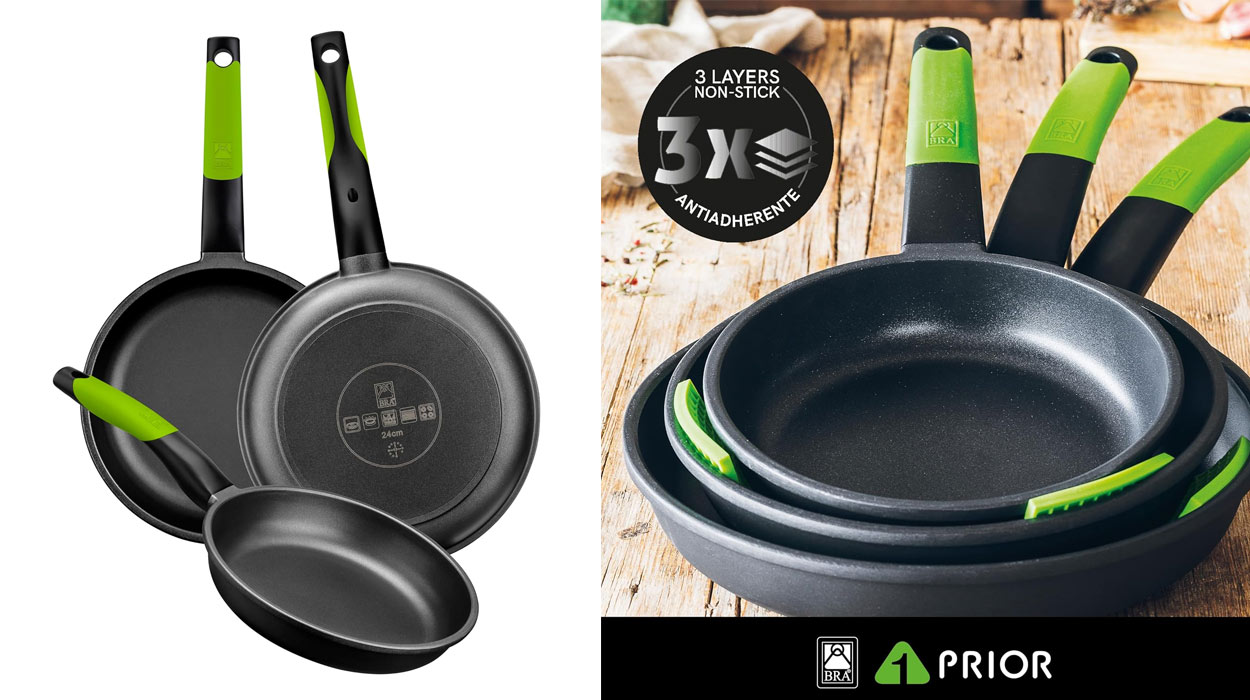 Chollo Pack 3 sartenes Bra Prior de aluminio fundido por sólo 46,89€ con envío gratis (-48%) ¡TOP ventas!