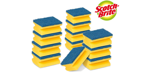 Chollo Pack x12 Estropajos Scotch-Brite para fregar sin rayar por sólo 7,99€ (11% de descuento)