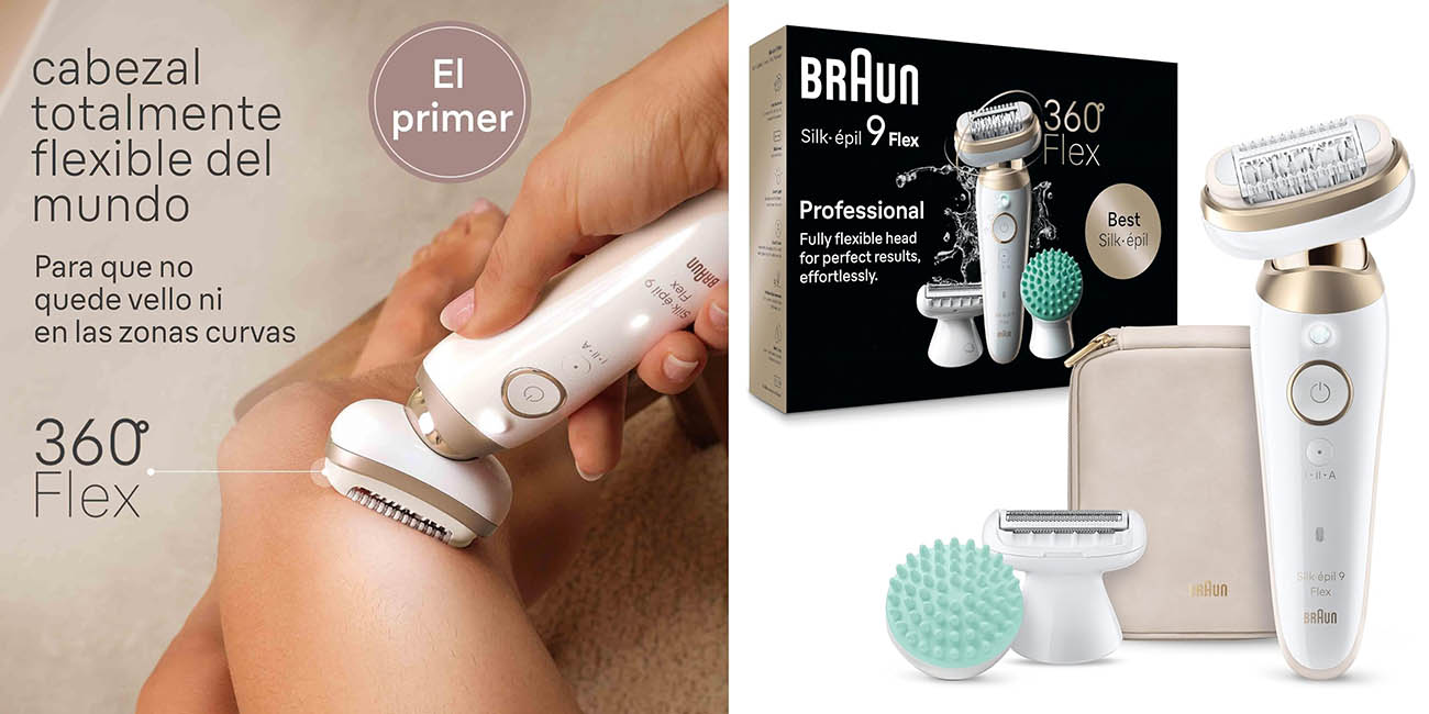 Presume de piel lisa con esta Braun Silk-épil 9 Flex que hoy tiene un 38% de descuento