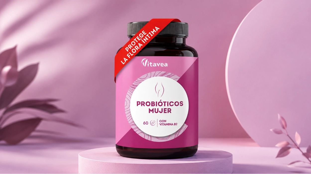 Cuida tu flora íntima: probióticos Vitavea con 6 cepas y vitamina B2 para bienestar femenino diario por sólo 12,68€ (25% de descuento)