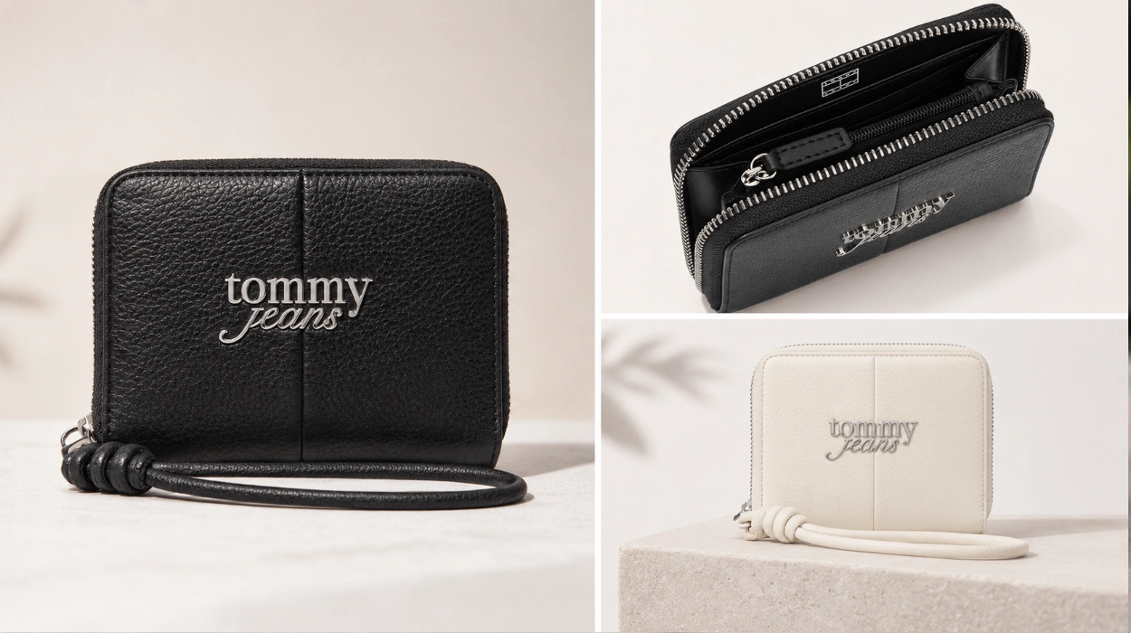 Chollo Cartera con cremallera Tommy Jeans Bold Med para mujer por sólo 32,95€ con envío gratis (45% de descuento)