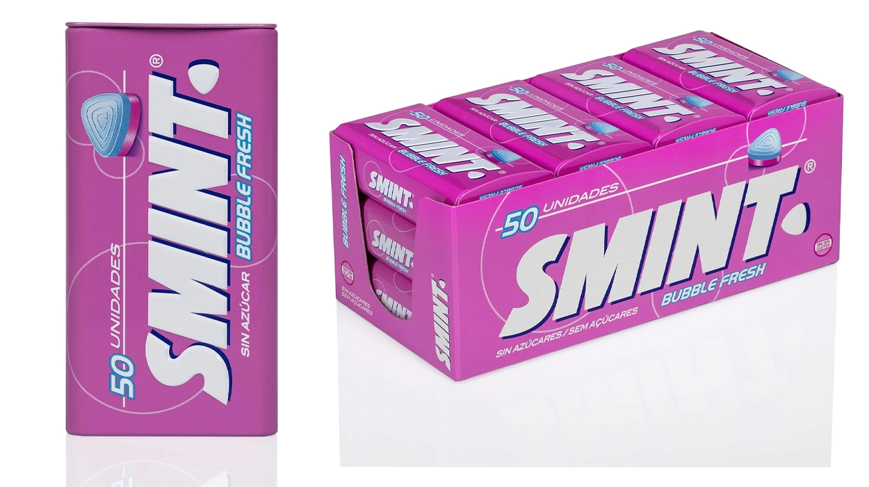 Chollo Pack de 12 latas de caramelos Smint BubbleFresh de 50 unidades por sólo 16,28€ (-46%) ¡1,36€ cada una!