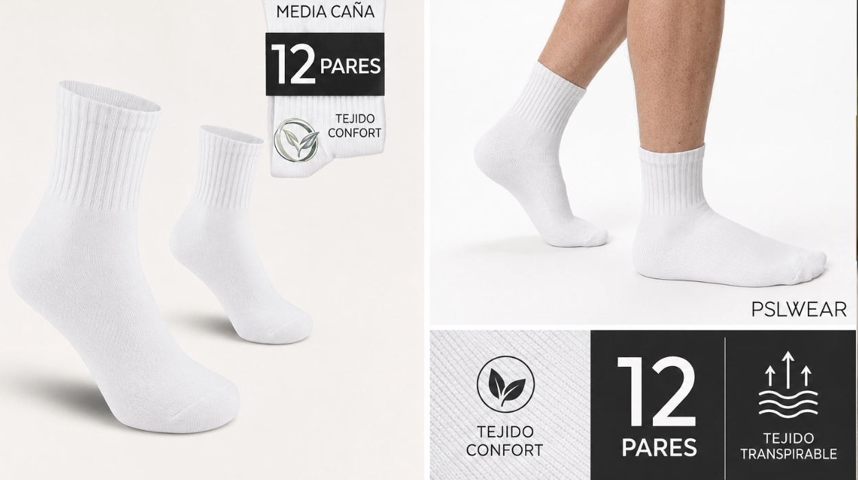 Los calcetines deportivos resistentes más vendidos para entrenar y el día a día: 12 pares por sólo 12,66€ ¡1,05€ el par!
