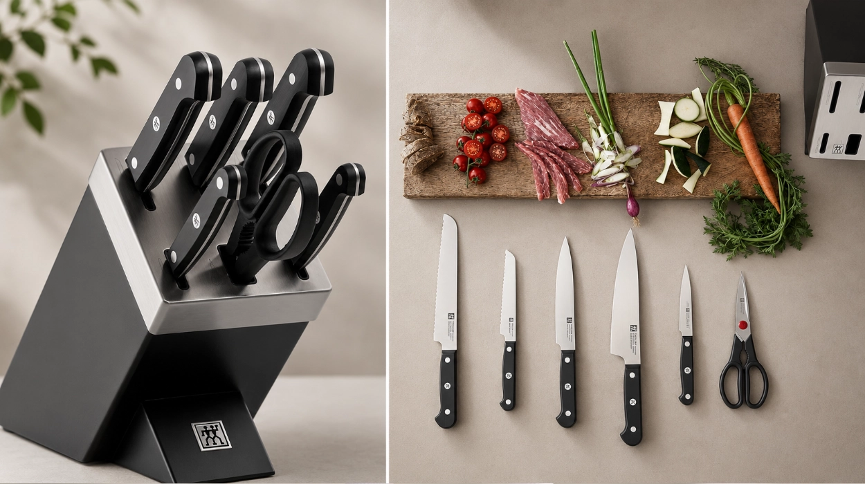 ZWILLING Gourmet: bloque de cuchillos autoafilable, acero inoxidable y diseño ergonómico por sólo 161,85€ (46% de descuento)
