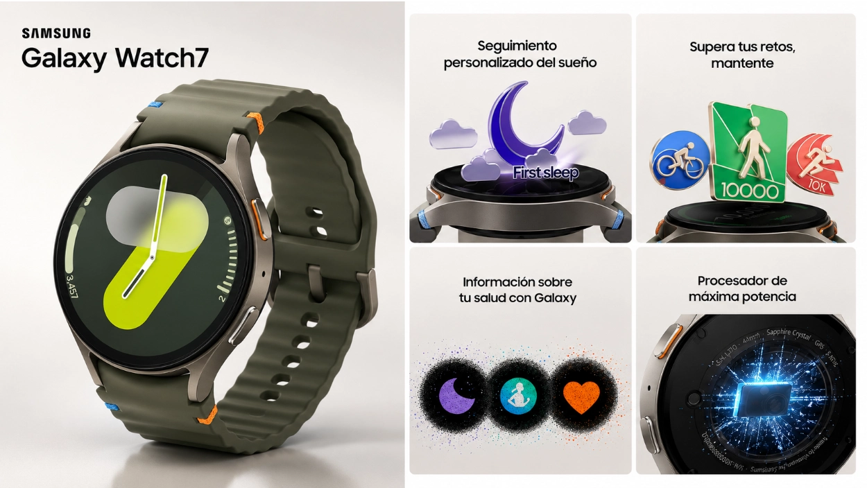Samsung Galaxy Watch7: elegante, inteligente y con un BRUTAL 51% de descuento