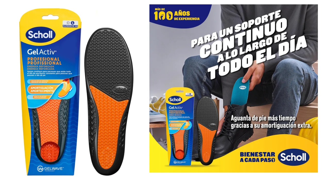 Chollo Plantillas de gel Scholl GelActiv Professional por sólo 13,69€ (-30%)