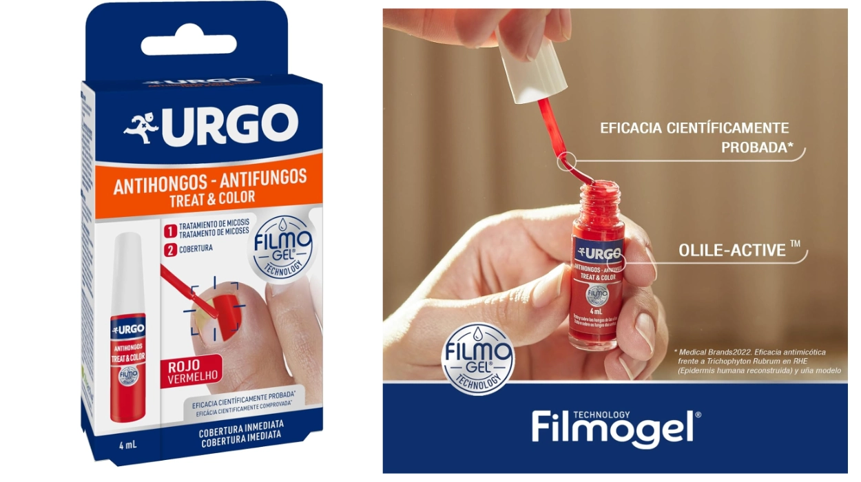 ¡Adiós hongos! Urgo Filmogel rojo 4 ml: tratamiento y color en uno por sólo 12,19€ (34% de descuento)