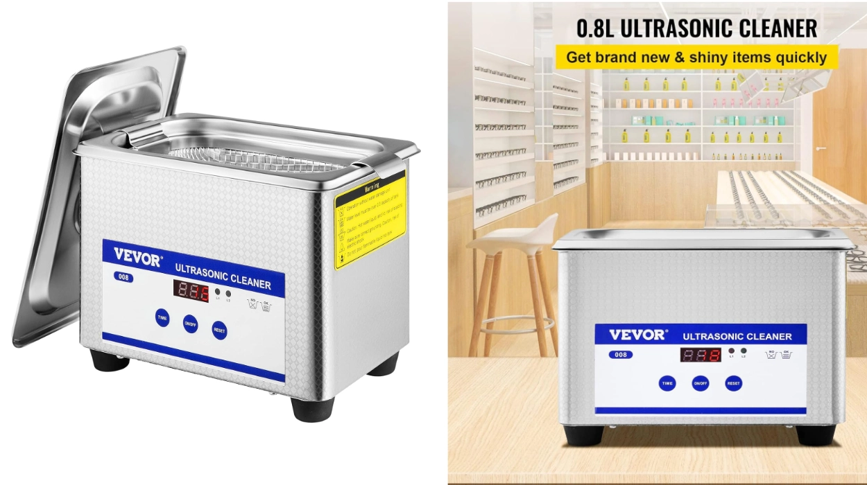 Renueva tus objetos valiosos con el limpiador ultrasónico Vevor de 800 ml, potente y silencioso por sólo 24,99€ (-32%)