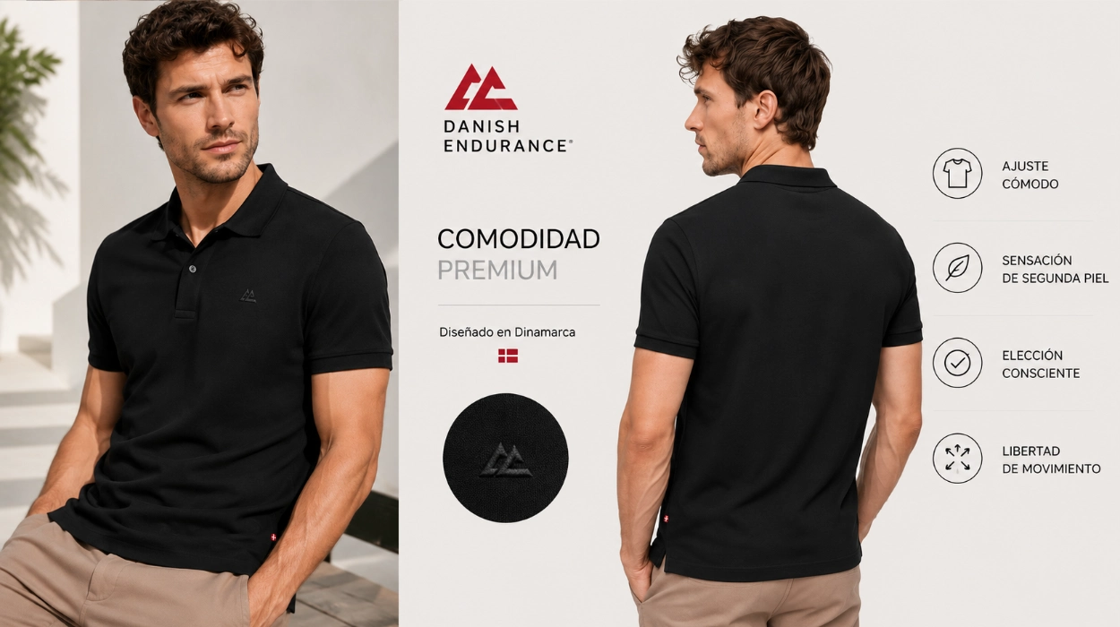 Chollo Polo Danish Endurance de algodón orgánico para hombre por solo 19,95€ (-38%)
