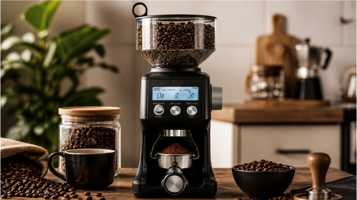 Café perfecto con Sage Smart Grinder Pro: 60 tipos de molido y pantalla LCD por sólo 179€ (31% de descuento)