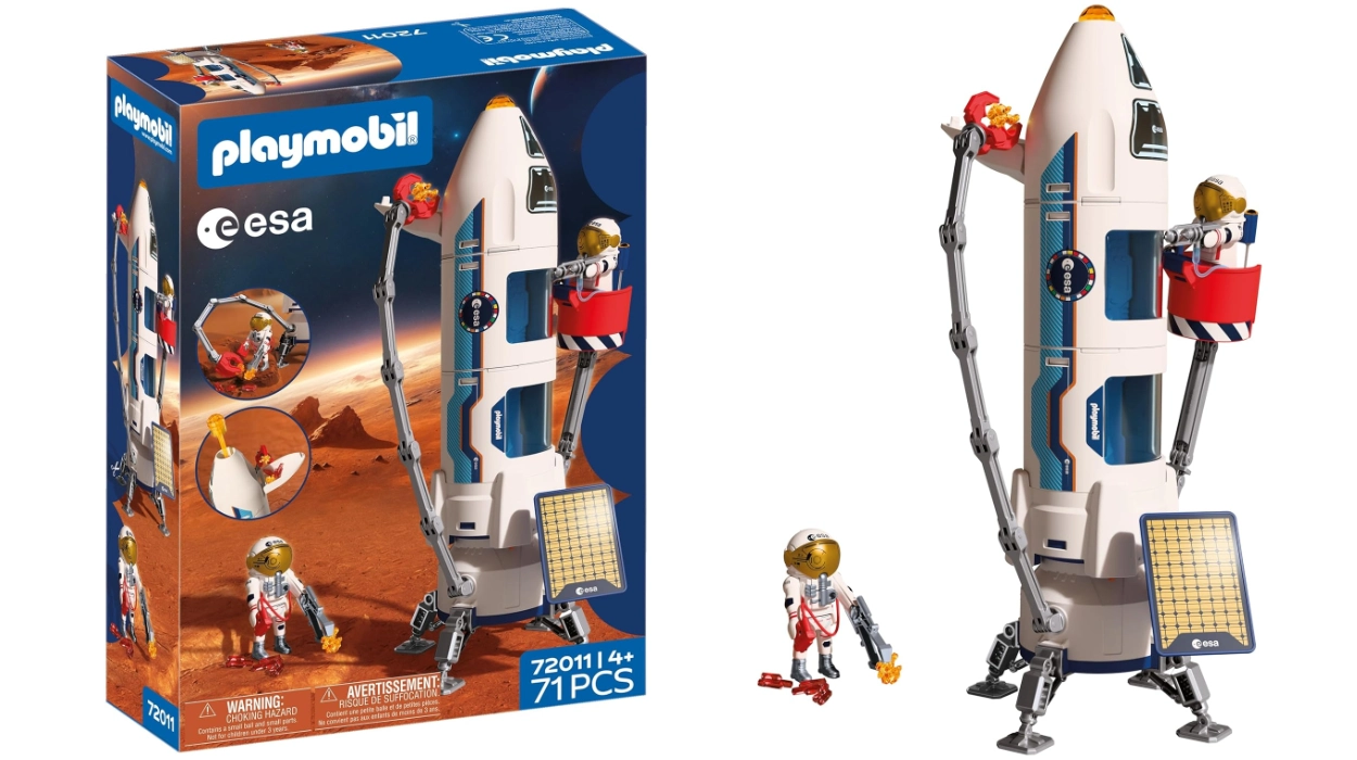 Cohete Playmobil Space ESA: misión a Marte con diseño modular y plataforma de lanzamiento por sólo 41,30€ (-31%)