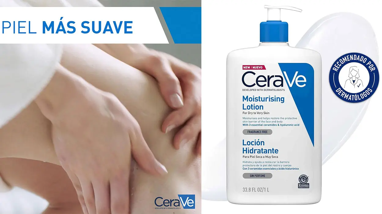 Chollo Loción hidratante CeraVe para rostro y cuerpo de 1.000 ml por sólo 13,09€ con cupón descuento (-53%)