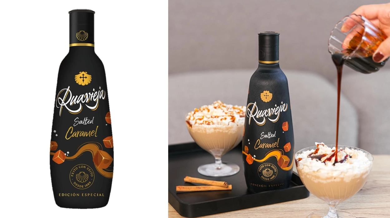 Chollo Licor de Crema Ruavieja Salted Caramel Edition de 700 ml por sólo 8,12€ (41% de descuento)
