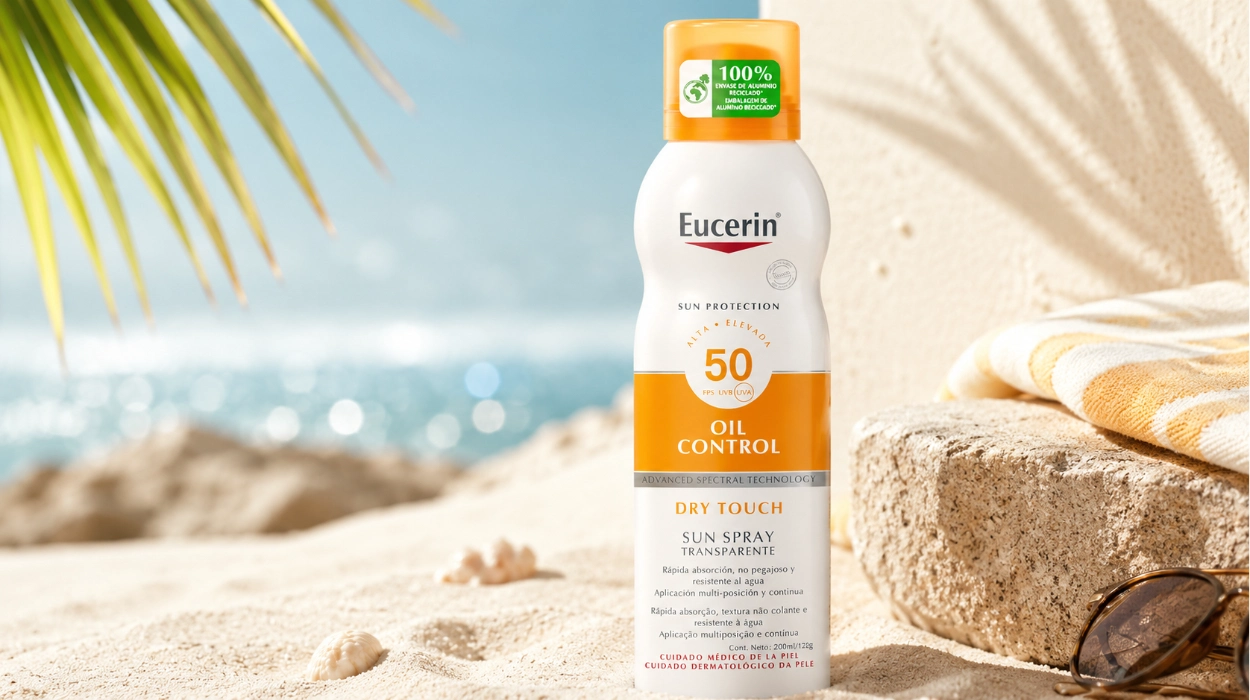 Protección sin brillos: Spray solar Eucerin Sun Body Oil Control FPS 50 para piel grasa y sensible por sólo 10,81€ (38% de descuento)