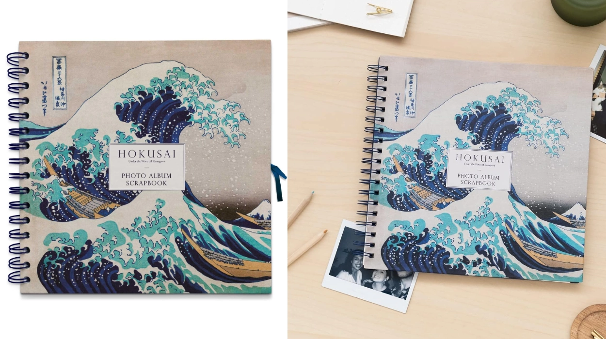 Álbum de fotos Ola de Kanagawa: diseño japonés en tapa dura y 40 páginas para recuerdos únicos por sólo 5,28€ (41% de descuento)