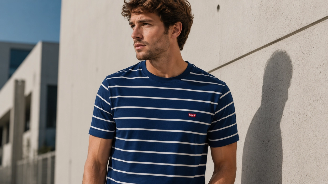 Chollo Camiseta Levis SS Original Housemark Taper Stripe para hombre por sólo 16,75€ (30% de descuento)