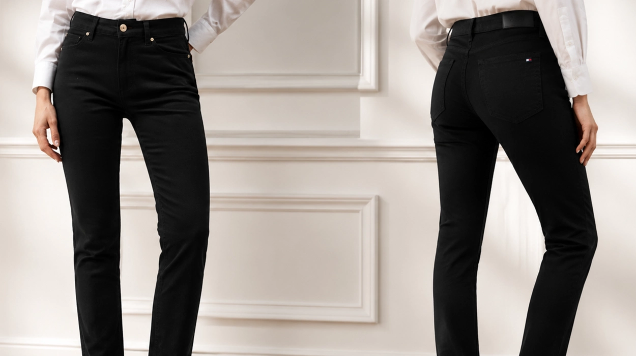 Chollo Vaqueros elásticos Tommy Hilfiger slim de talle medio para mujer por sólo 49,95€ con envío gratis (50% de descuento)