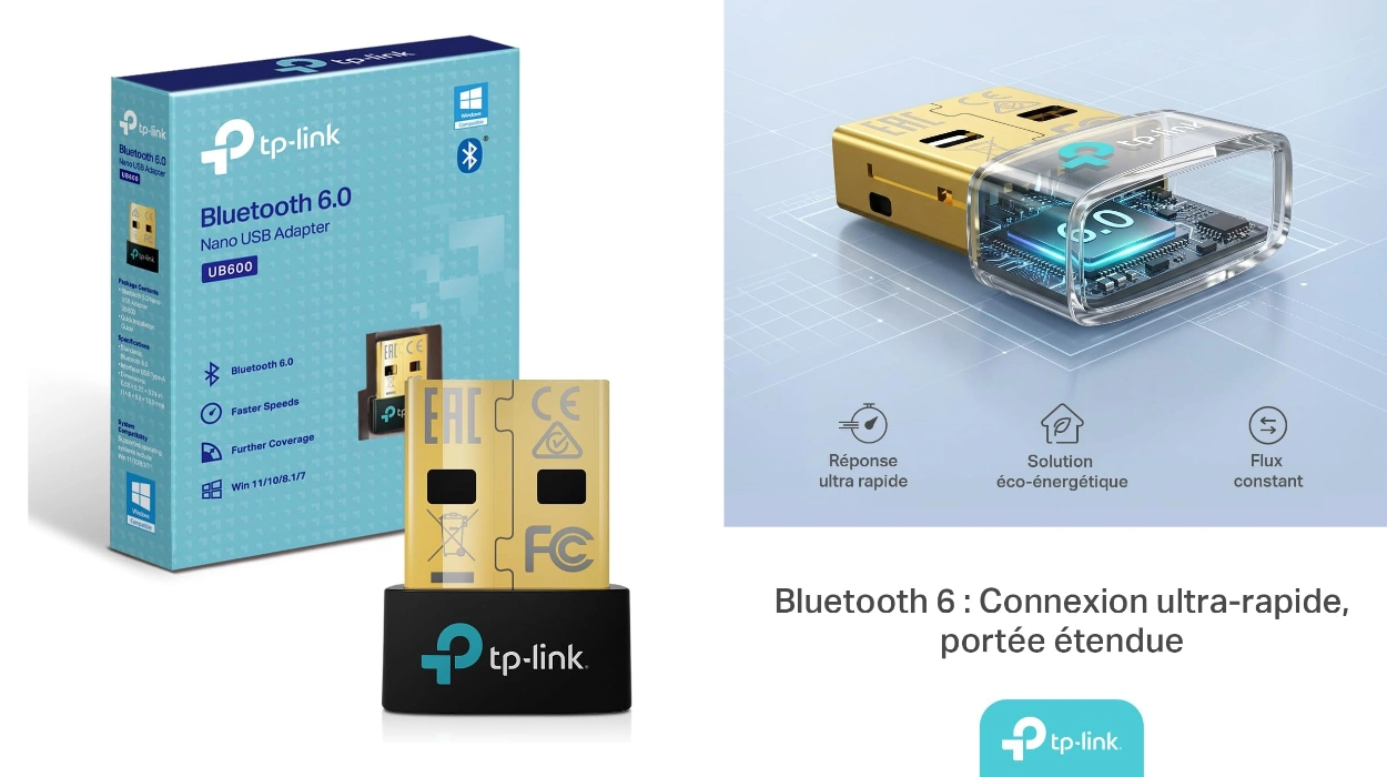 Conecta fácilmente tus dispositivos a tu PC con este mini adaptador Bluetooth 6.0 TP-Link UB600 por sólo 9,90€ (59% de descuento)