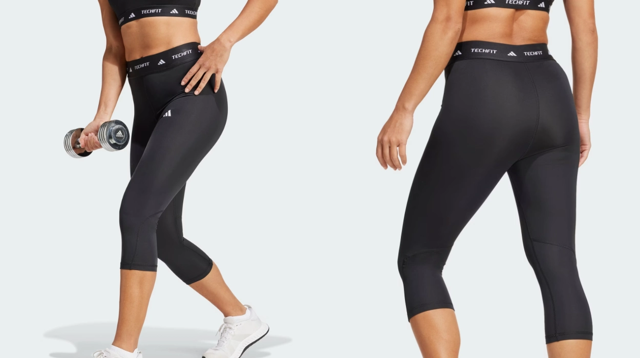 Chollo Leggins compresivos Adidas Capri Techfit para mujer por sólo 24,49€ (39% de descuento)