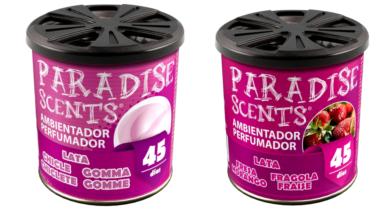 Descubre el ambientador Paradise Scents en gel con aroma chicle o fresa por sólo 3,19€ (41% de descuento)
