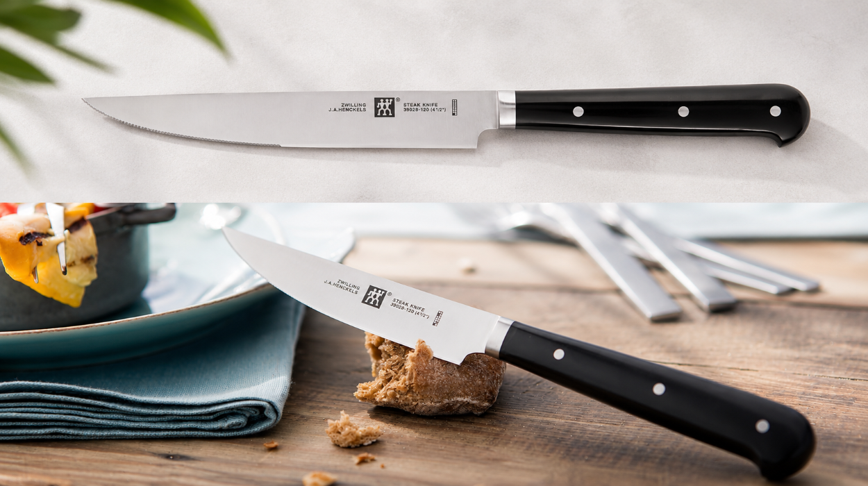 Set de 4 cuchillos de carne con sierra Zwilling Twin calidad premium por sólo 32,95€ con envío gratis (-40%)