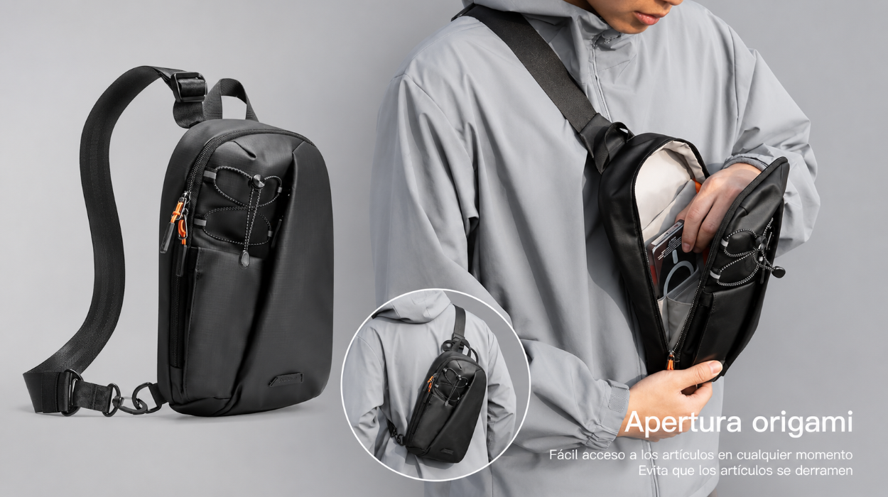 Bandolera Inateck Sling Bag X-Row resistente a salpicaduras y con bloqueo RFID por sólo 12,99€ (-57%)