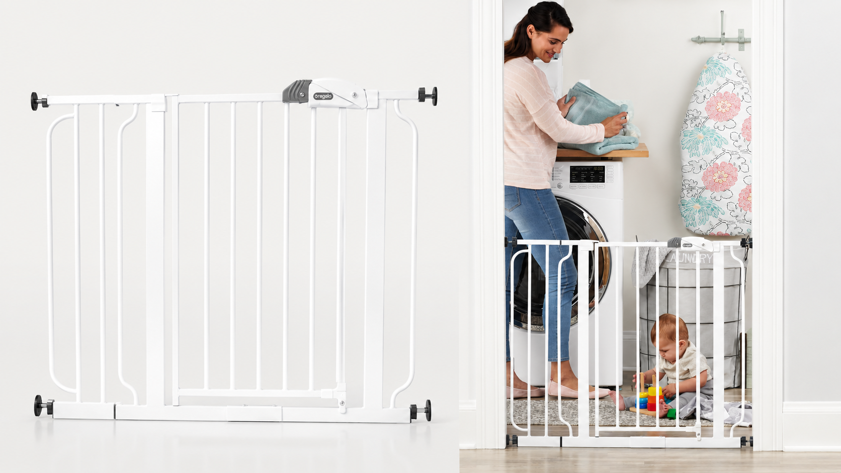 Puerta de seguridad Easy Step para bebés, mascotas y escaleras por sólo 26,99€