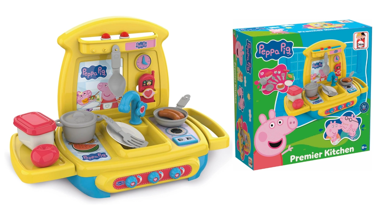 Cocina de juguete Peppa Pig Premier Kitchen con 17 accesorios por sólo 14,70€ (-51%)