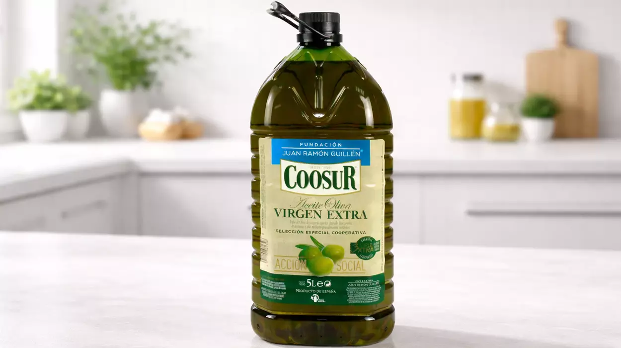 Chollo Coosur Aceite de Oliva Virgen Extra Selección Cooperativa de 5L Fundación Juan Ramón Guillén por sólo 24,02€ con cupón (-31%)