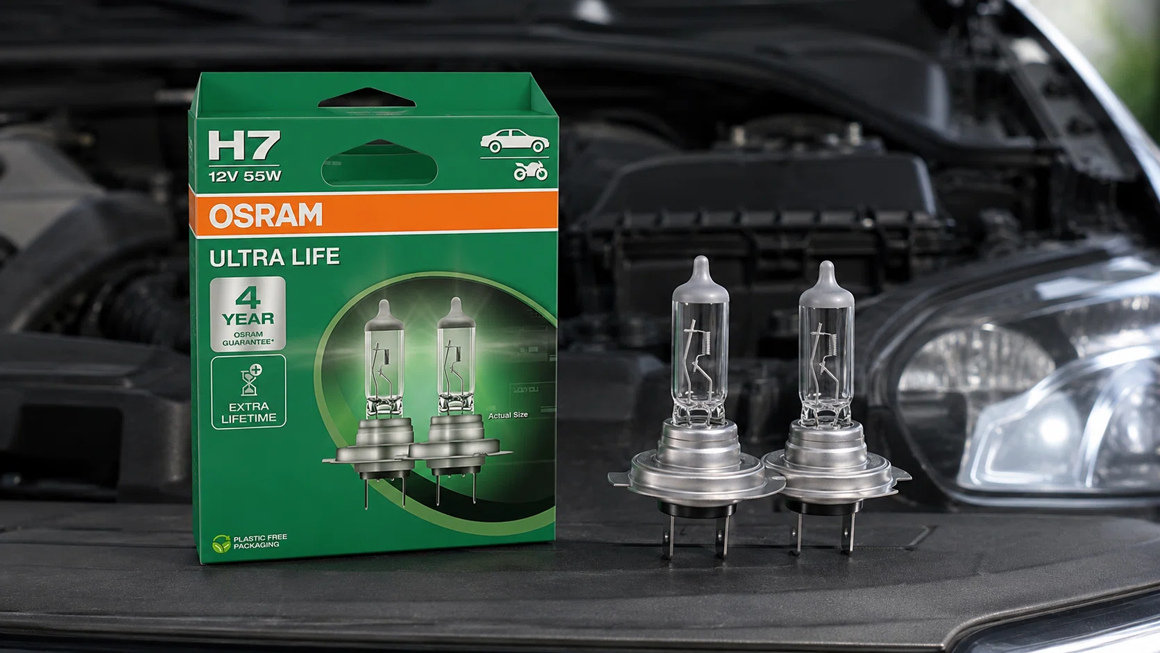 Larga vida útil para tus faros: OSRAM ULTRA LIFE H7, duraderas y con garantía por sólo 9,65€ (-10%)