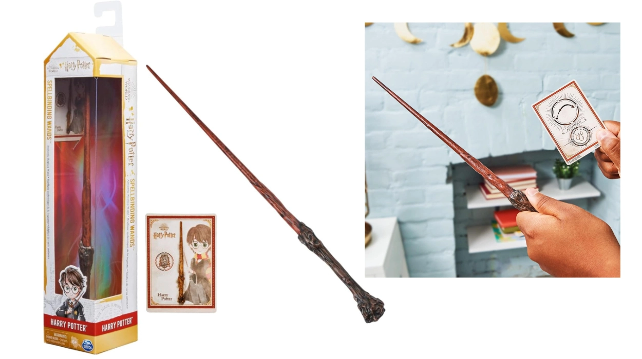 Varita Deluxe de Harry Potter de 30 cm con tarjeta de hechizo por sólo 2€ (-60%)