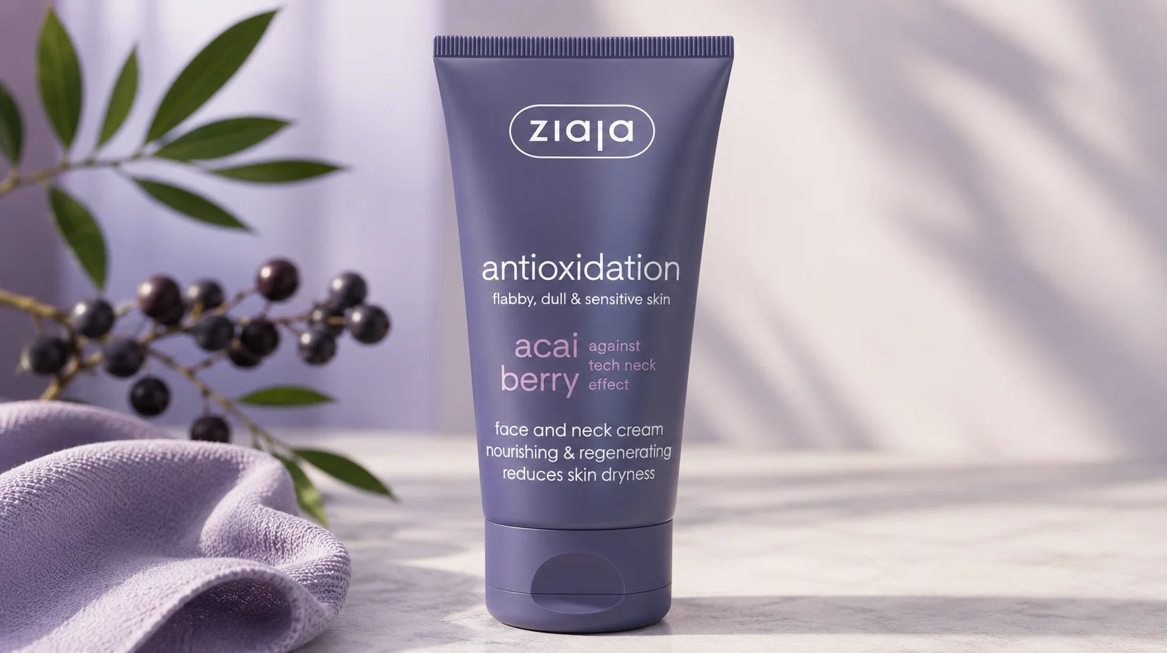 Ziaja Acai, crema regeneradora y nutriente para el rostro y cuello de 50 ml por sólo 3,09€ con cupón (-38%)